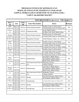 NON REGULER S emester VII ( Kelas C )