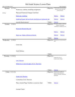8th Grade Science Lesson Plans