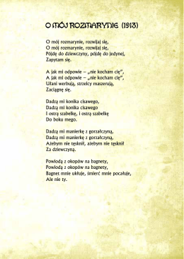 O M&Oacute;J ROZMARYNIE (1913)