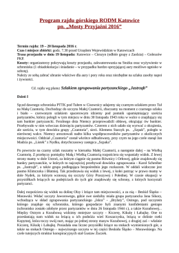 RAJD G&Oacute;RSKI MOSTY PRZYJAŹNI 2016