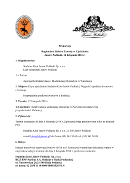 Stadnina Koni Janów - Lubelski Związek Jeździecki