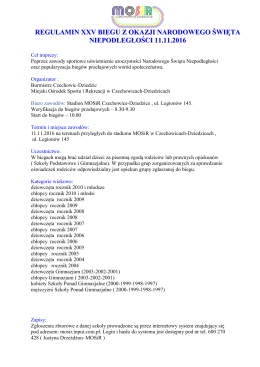 pod tym odnośnikiem - XXV Bieg Niepodległości