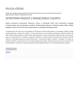 Generuj PDF - Policja Ł&oacute;dzka