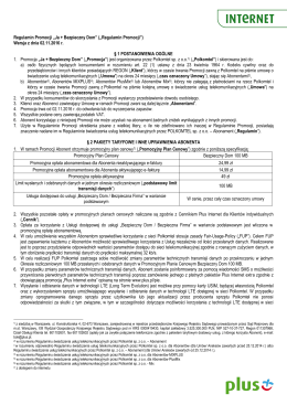 Regulamin Promocji „Ja + Bezpieczny Dom” („Regulamin