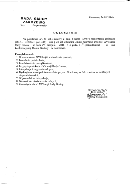 Informacyjny serwis Gminy Zakrzewo