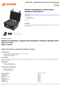 Walizka narzędziowa, wodoszczelna Basetech