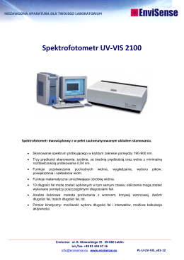 Spektrofotometr UV