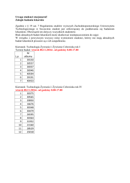 4.11.2016Zaległe badania lekarskieWięcej informacji pod adresem