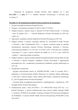 Posiedzenie Zarządu Powiatu