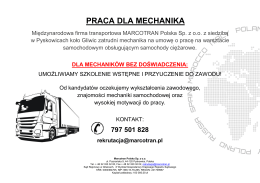 praca dla mechanika