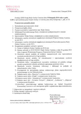 Page 1 RADA GMINY CZERNICA OiSO.0002.23.2016 Czernica