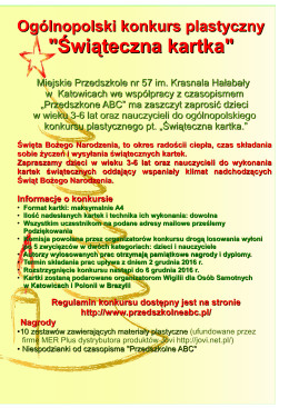 Informacje o konkursie do pobrania