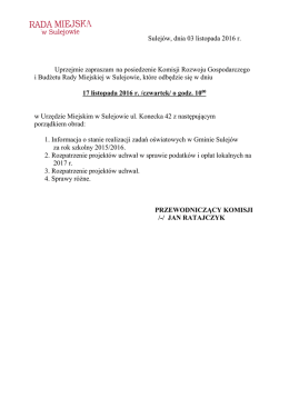 Posiedzenie Komisji Rozwo&hellip;