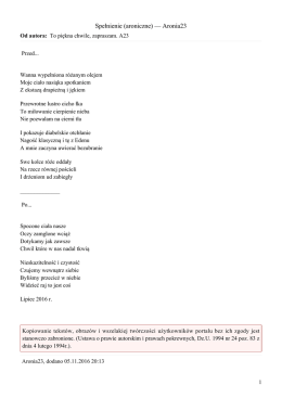Spełnienie — Aronia23
