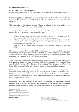 ENEFI Energy Efficiency Plc. (“Company”) hereby