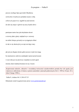 Za progiem — Nalka31