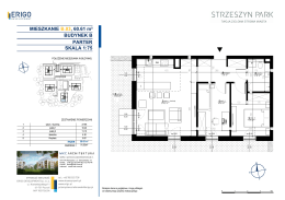 MIESZKANIE B.03, 60.61 m² BUDYNEK B PARTER SKALA 1:75