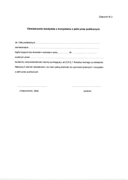 O6wiadczenie kandydata o korzystaniu z pelni praw