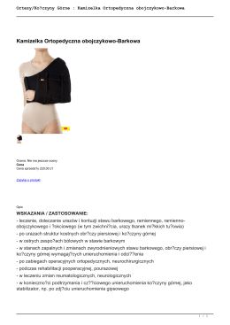 Kamizelka Ortopedyczna obojczykowo