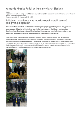 Generuj PDF - Komenda Miejska Policji w Siemianowicach Śląskich