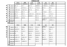 Plan lekcji
