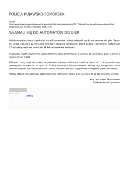 policja kujawsko-pomorska włamali się do automatów do gier