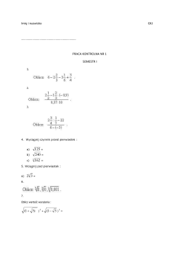 Praca kontrolna 1 sem 1 GKJ