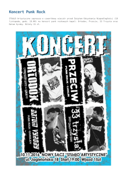 Koncert Punk Rock