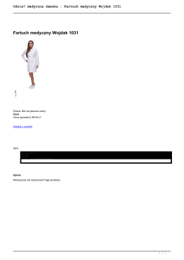 Fartuch medyczny Wojdak 1031