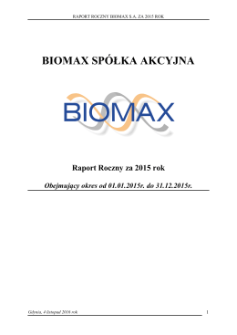 biomax spółka akcyjna