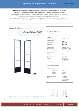 systemy zabezpieczenia towar&oacute;w Control Point 8207
