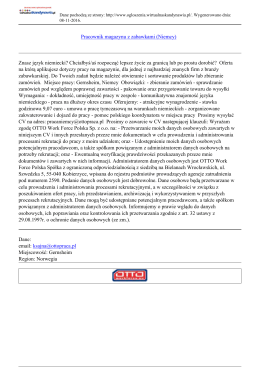 Pracownik magazynu z zabawkami (Niemcy)