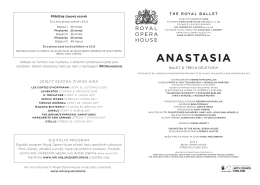 anastasia - Royal Opera House