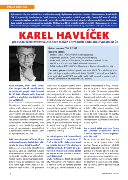 karel havlíček - Asociace malých a středních podniků a živnostníků ČR