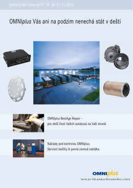 OMNIplus Vás ani na podzim nenechá stát v dešti