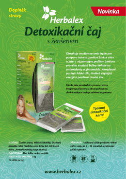 Detoxikační čaj