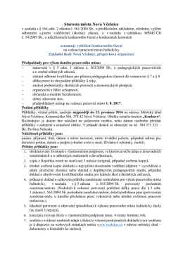 Starosta města Nov&aacute; Včelnice