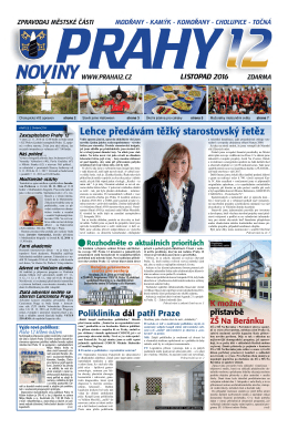 nov&eacute; č&iacute;slo Novin Prahy 12