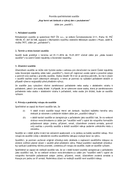 pravidly soutěže