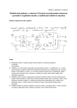 Modelování pohonu s vektorově řízeným asynchronním motorem