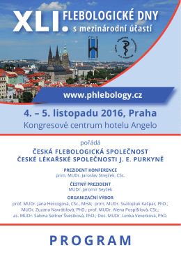 program - Czech Society of Phlebology