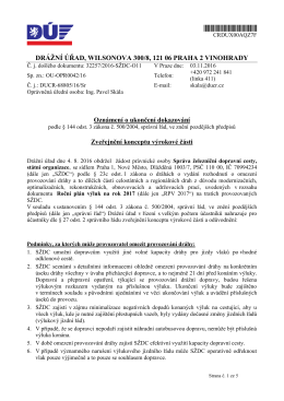 *CRDUX00AQZ7F* DR&Aacute;ŽN&Iacute; &Uacute;ŘAD, WILSONOVA 300/8, 121 06