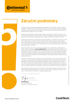 Záruční podmínky