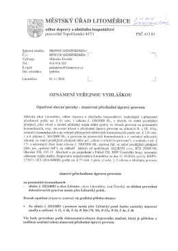 stanoven&iacute; přechodn&eacute; &uacute;pravy provozu - silnice č. III/24081 u