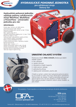 hydraulick&aacute; pohonn&aacute; jednotka