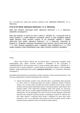 Page 1 Dne 24.10.2016 byl v Radě obce Strančice projednán záměr