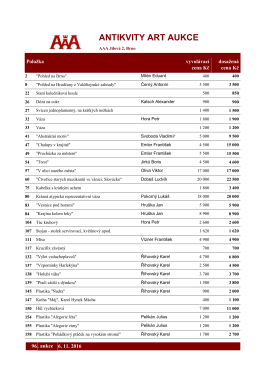 antikvity art aukce