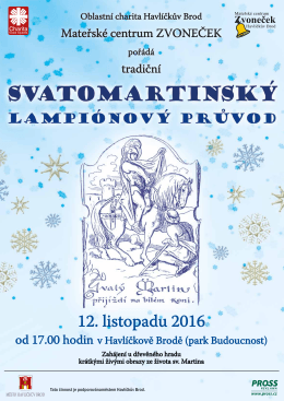 Svatomartinský průvod - Oblastní charita Havlíčkův Brod