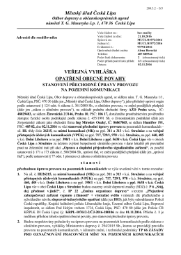 Veřejná vyhláška