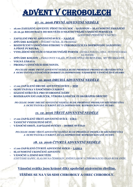 advent v chrobolech